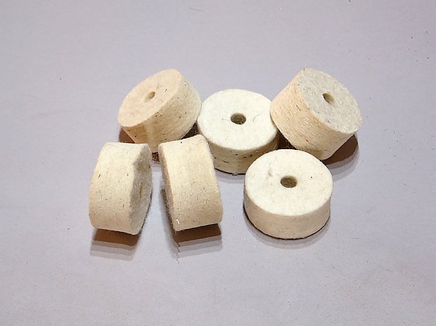 Industrial Woollen Felt Gaskets & Filters macro view